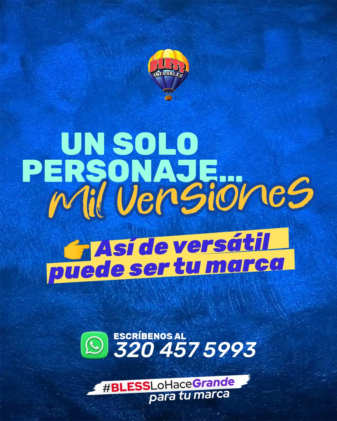 Activación BTL con inflables Bless